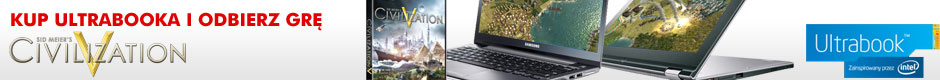 Ultrabooki z grą Civilization V.