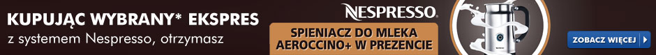 Ekspresy Nespresso - Spieniacz do mleka Aeroccino+ w prezencie