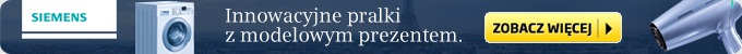 Kup wybrany model innowacyjnych pralek Siemens, a otrzymasz prezent - suszarkę do włosów