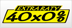 Raty 40x0%