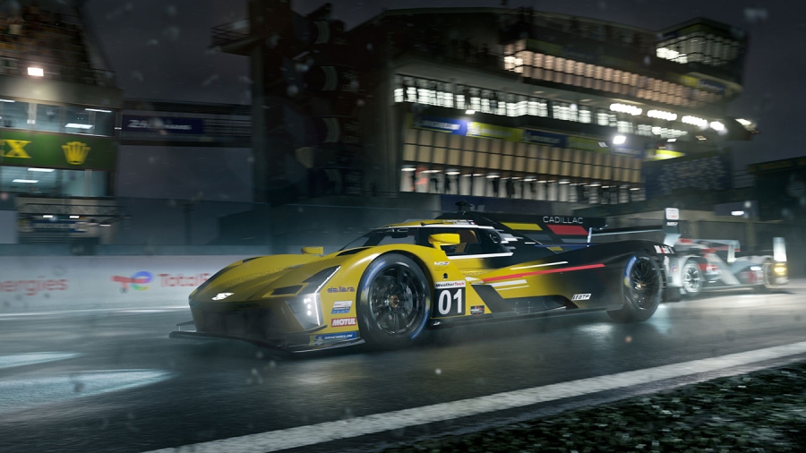 nocny wyścig autami w forza motorsport