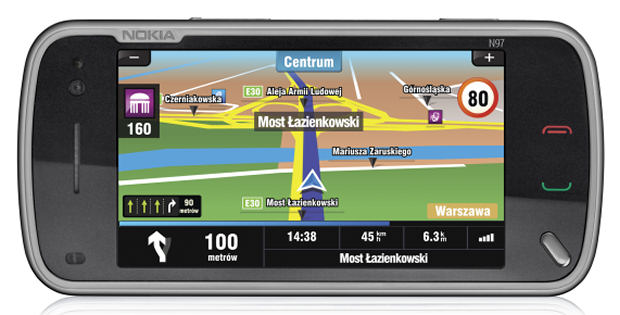 menu Mobil Maps Nokia N97