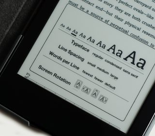 Czytnik Kindle – opcje ekranu
