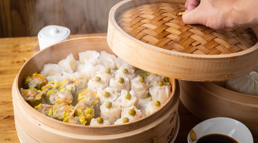 koszyk bambusowy do gotowania na parze