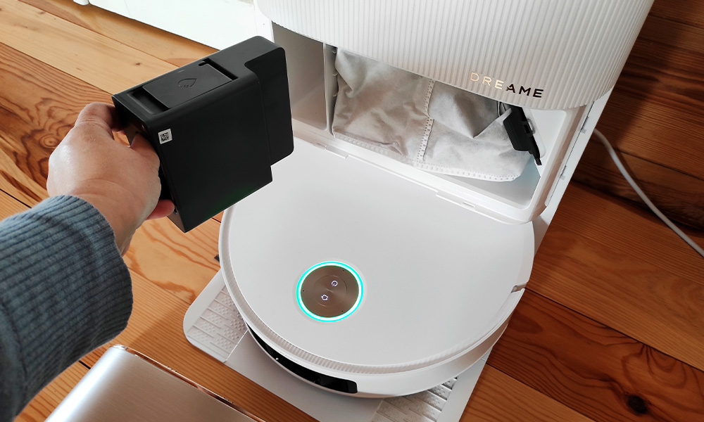 test robota Dreame X50 Ultra Complete dozownik detergentu