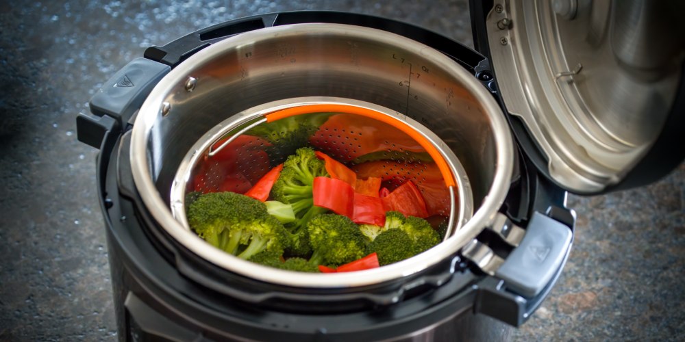 gotowanie na parze w szybkowarze