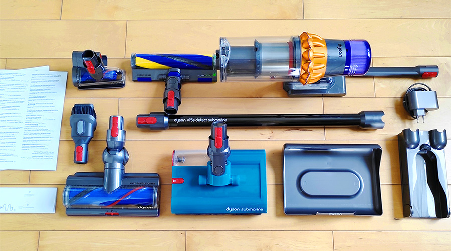 skład odkurzacza Dyson V15s