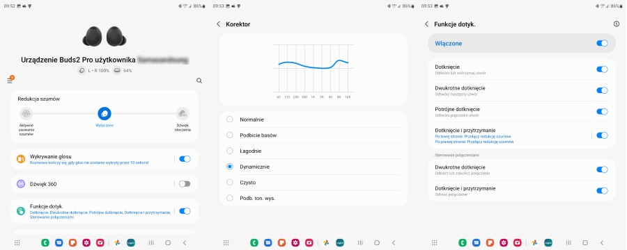 Samsung Galaxy Buds2 Pro screenshoty