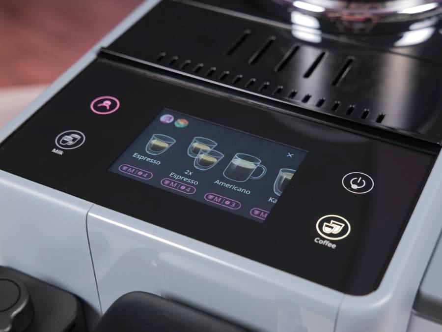 Wyświetlacz w ekspresie DeLonghi Rivelia