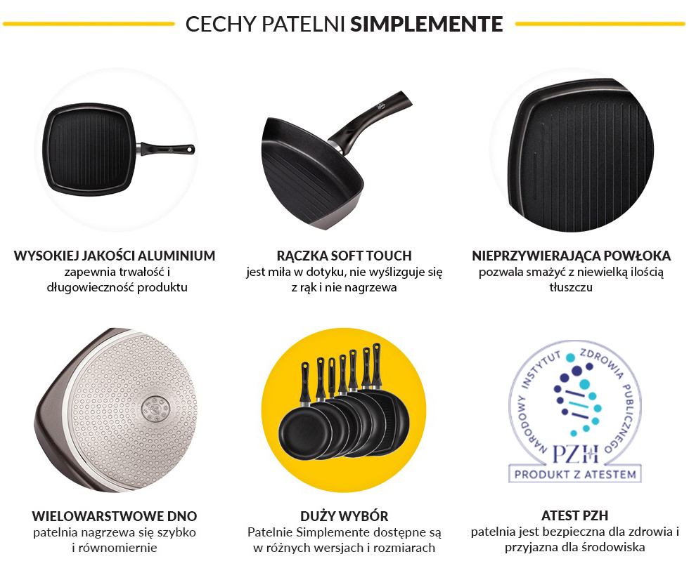 La Bonita Grill Simplemente Labo 28 cm Dobra cena, Opinie w Sklepie