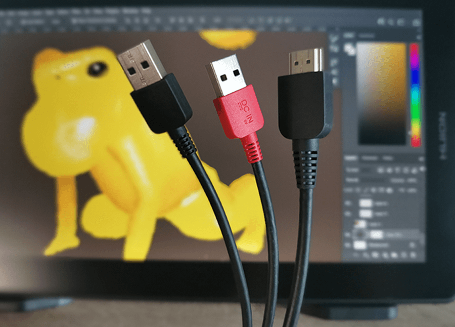 Kabel 3w1 Huion Kamvas 13