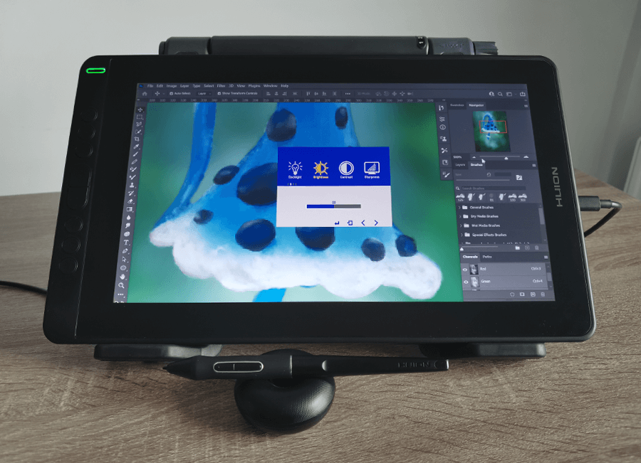 Ustawienia ekranu Huion Kamvas 13