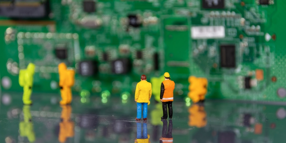 miniaturowe ludziki oceniające stan dysku SSD