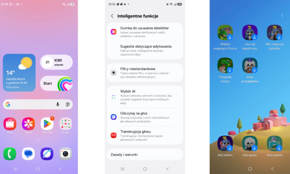 Samsung Galaxy A35 ekrany