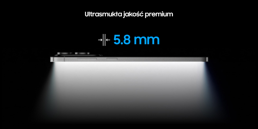 Ultrasmukły design Samsunga Galaxy S25 Edge 5.8 mm grubości