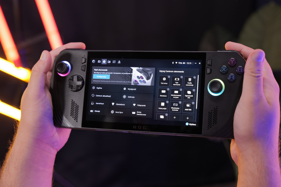 asus rog ally x centrum sterowania