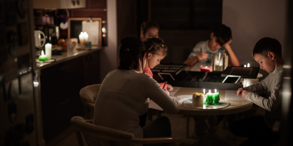 Rodzina w blackoucie