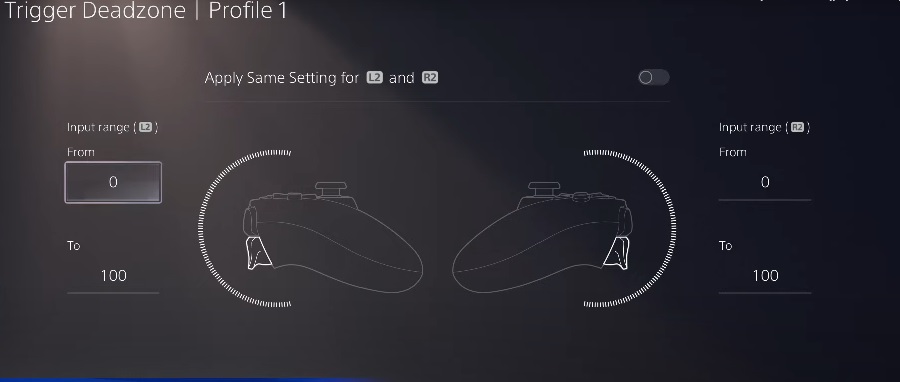 W każdym z nich możesz sprecyzować czułość spust&oacute;w, zakres działania i czułość drążk&oacute;w, oraz wiele innych.