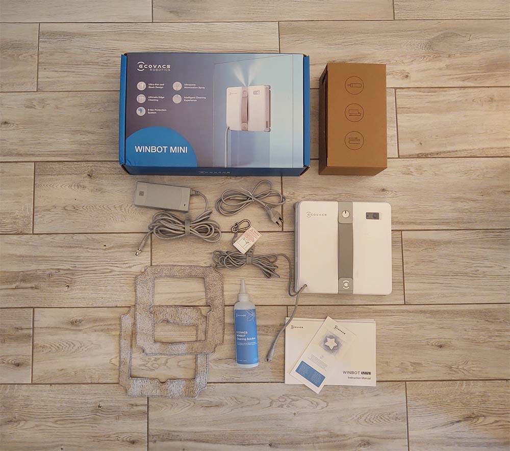 ecovacs winbot mini unboxing