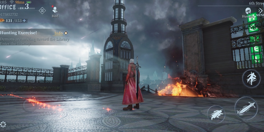 Gra devil may cry odpalona na Huawei pura 90s pro max