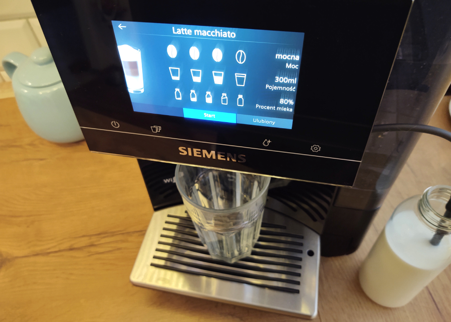 ekran latte machiatto siemens eq700