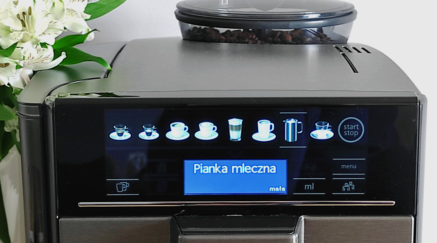 ekspres do kawy Siemens EQ6 plus s700 panel sterowania