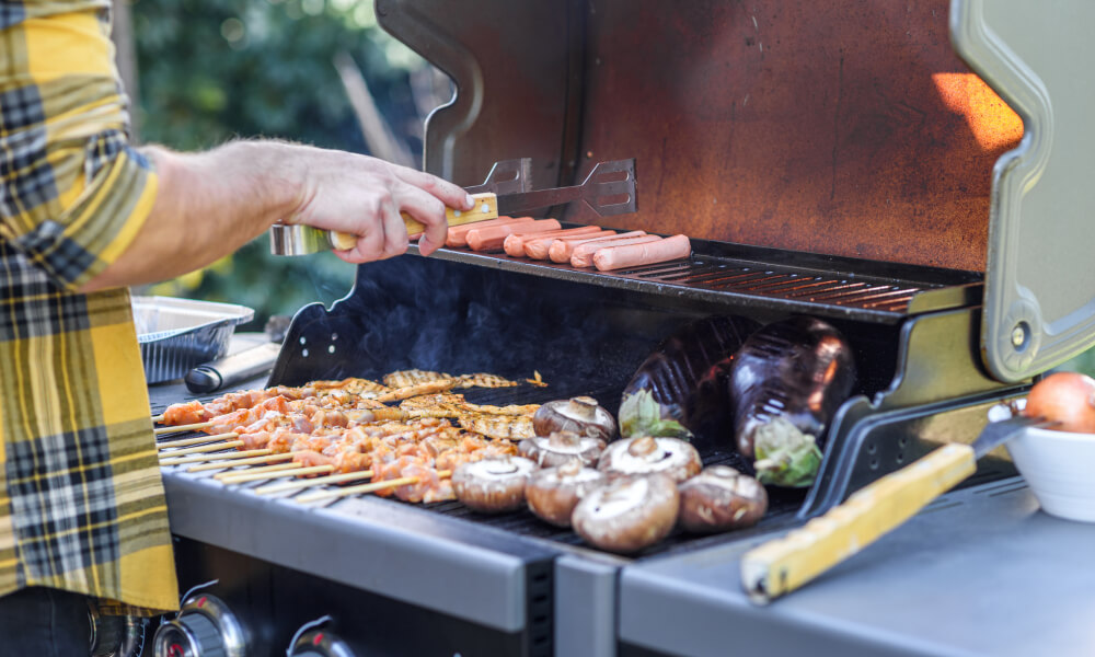 grill gazowy szaszłyki