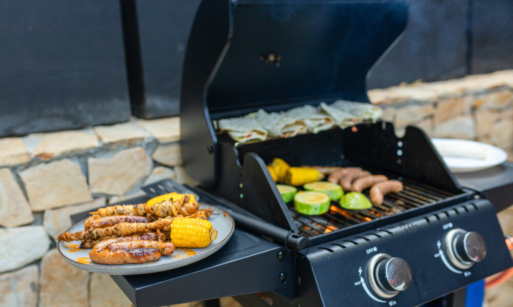 grill gazowy kukurydza