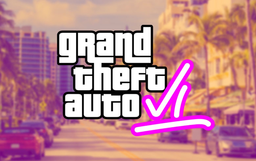 napis gta vi na tle palm