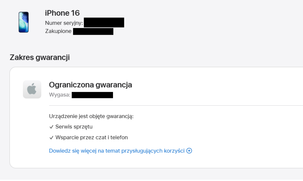 gwarancja apple