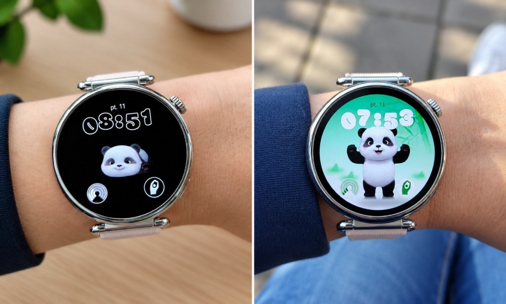 Huawei Watch GT7 z włączonym ekranem i Always-On-Display