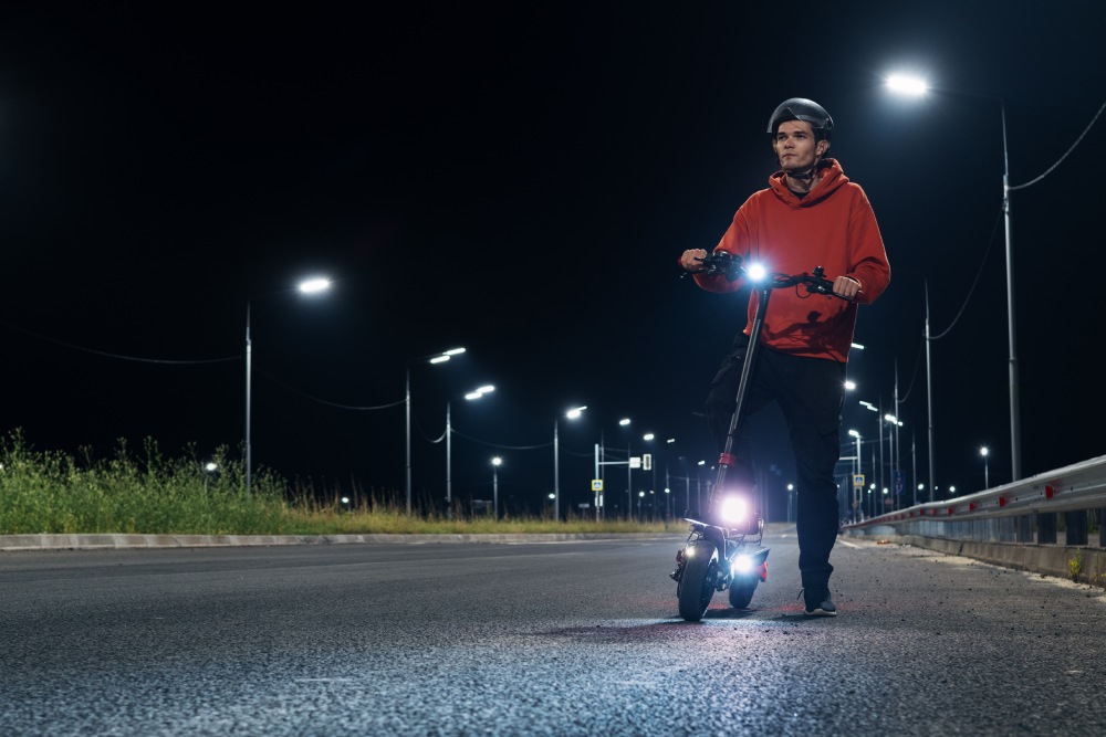 hulajnoga elektryczna oswietlenie