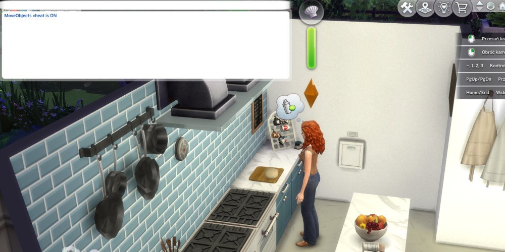 Simka przygotowująca posiłek