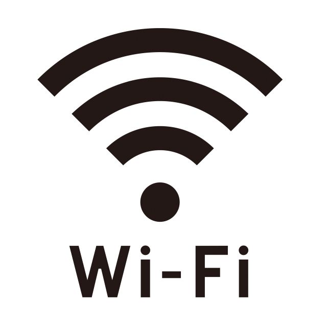 Czarno-biała grafika WiFi