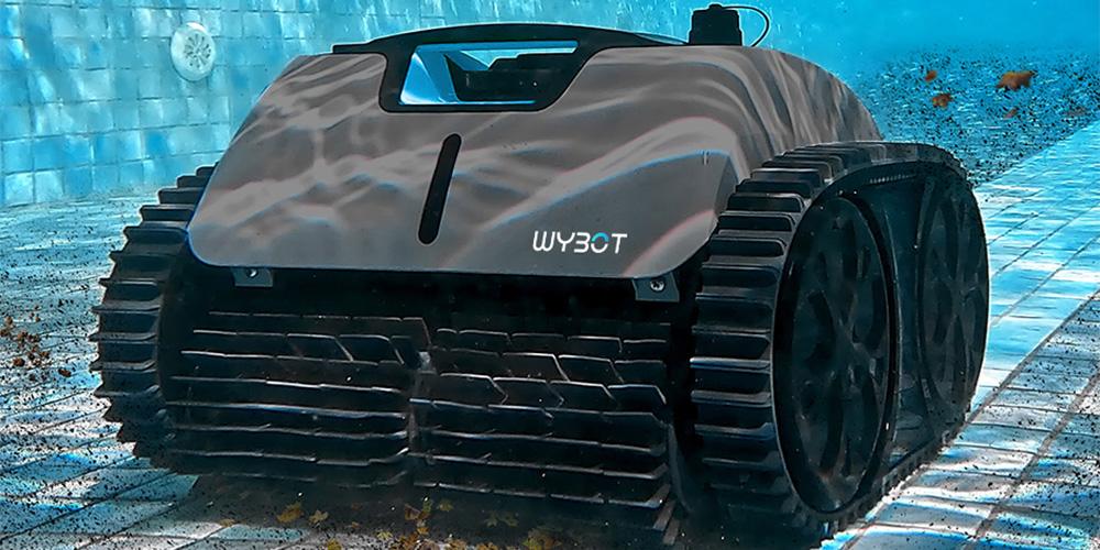 robot do basenu Wybot c1 pro czyści dno basenu