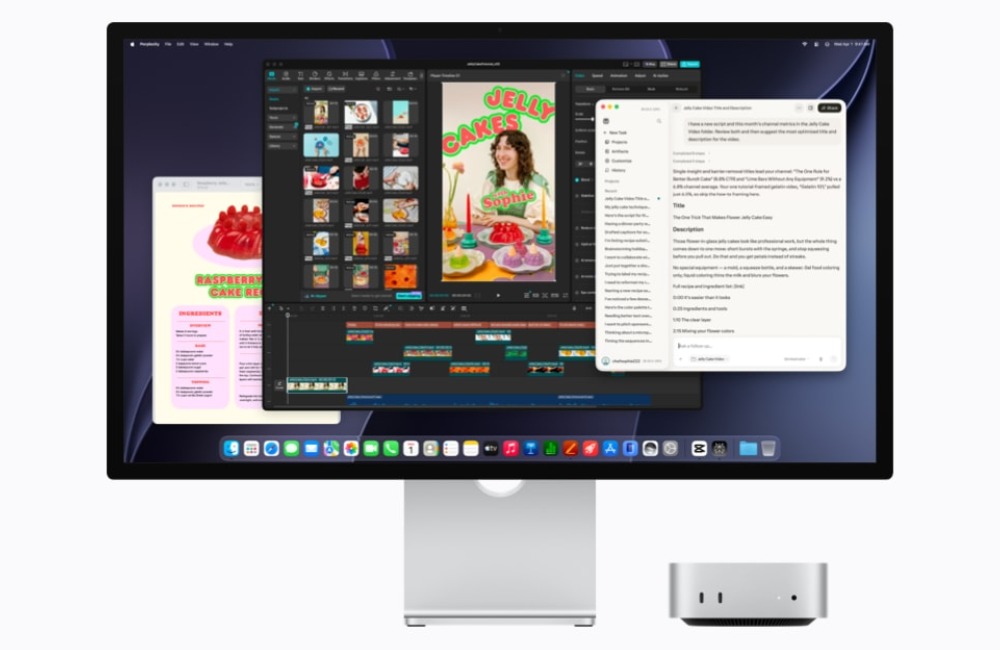 iMac mini z monitorem