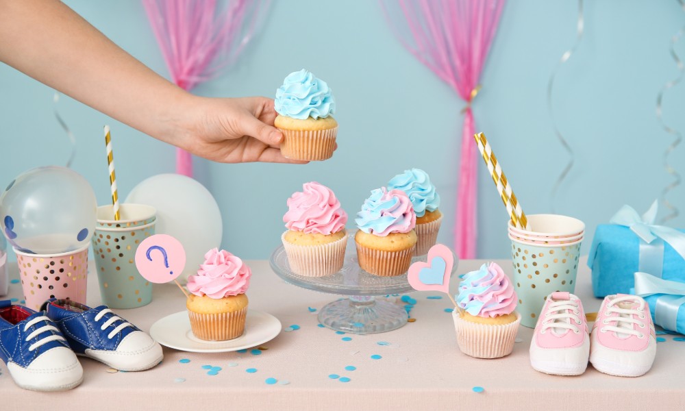 Baby shower gender reveal