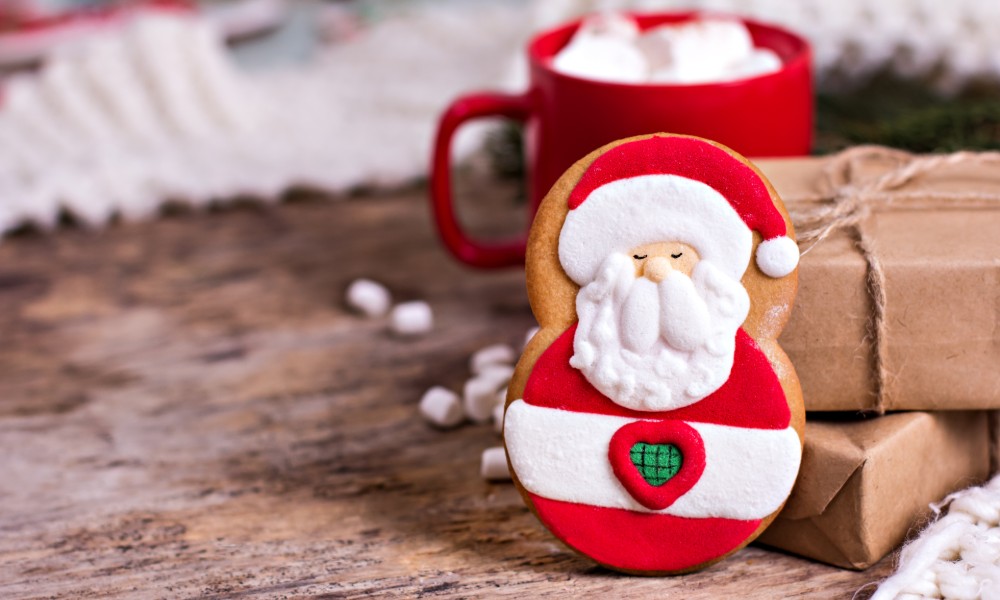 Pierniczek w kształcie mikołaja