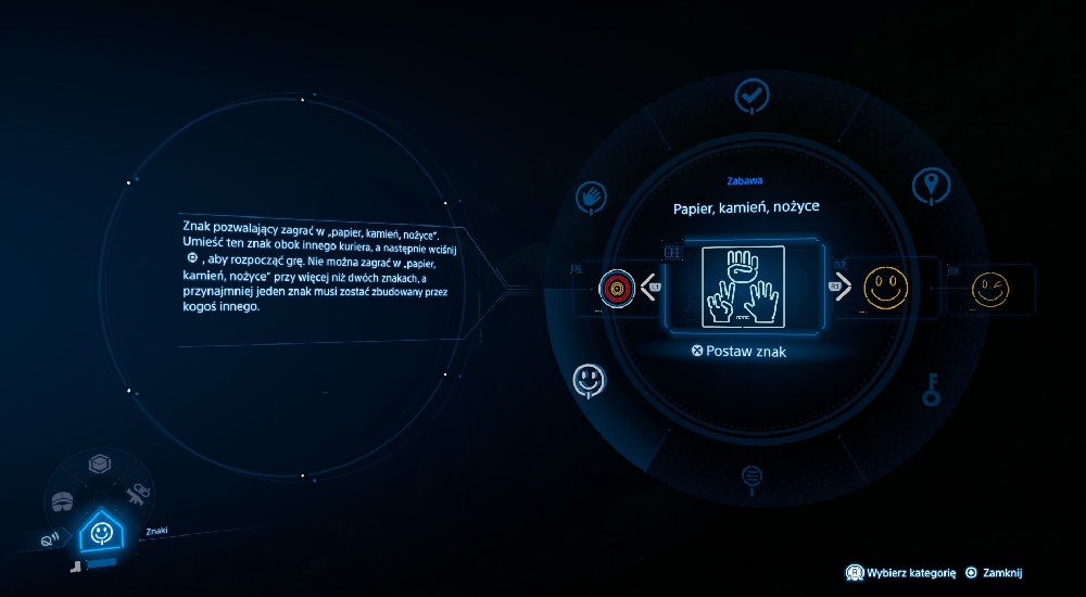 Interfejs w Death Stranding 2: On the Beach