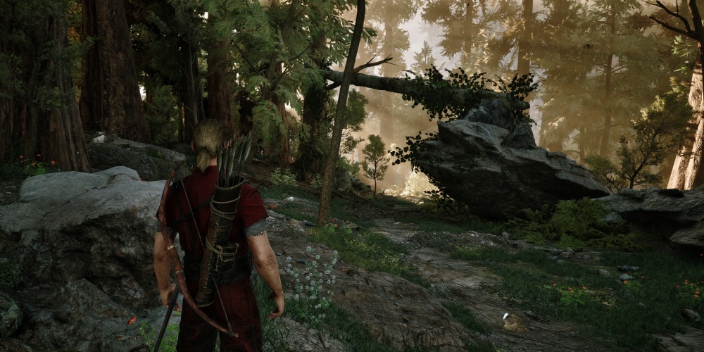 Leśna ścieżka w Górniczej Dolinie w Gothic 1 Remake