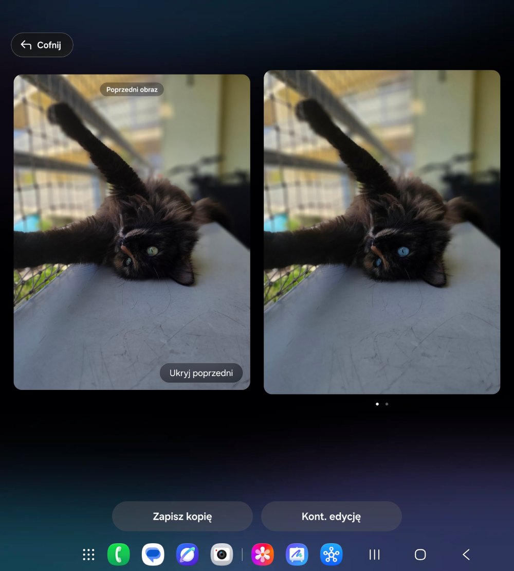 zrzut ekranu ze smartfona samsung galaxy z fold8 ultra