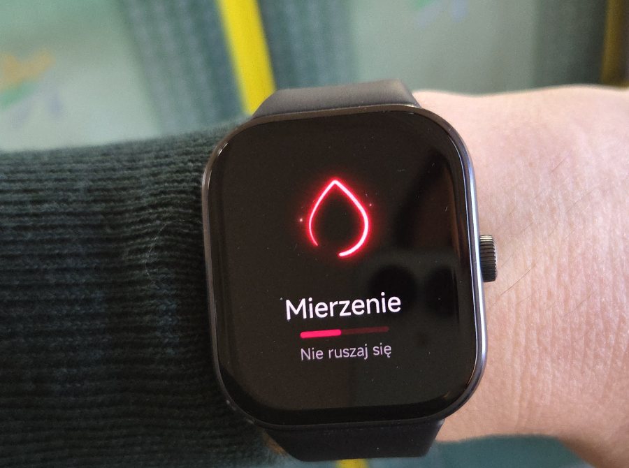 Mierzenie SpO2 na Redmi Watch 5