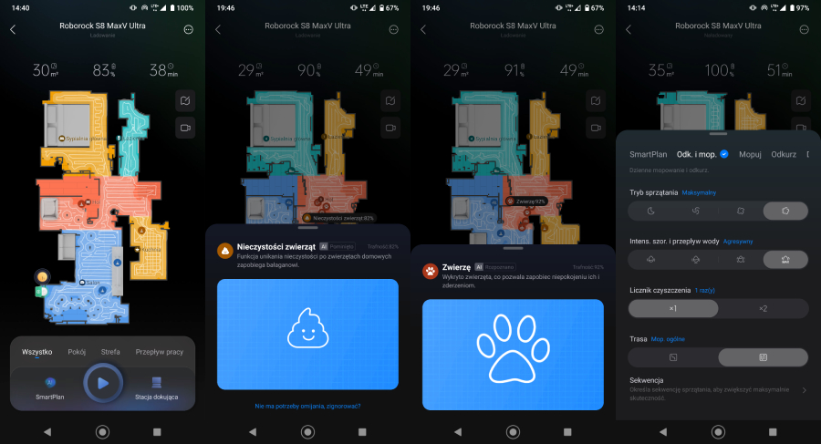 roborock s8 max v ultra aplikacja