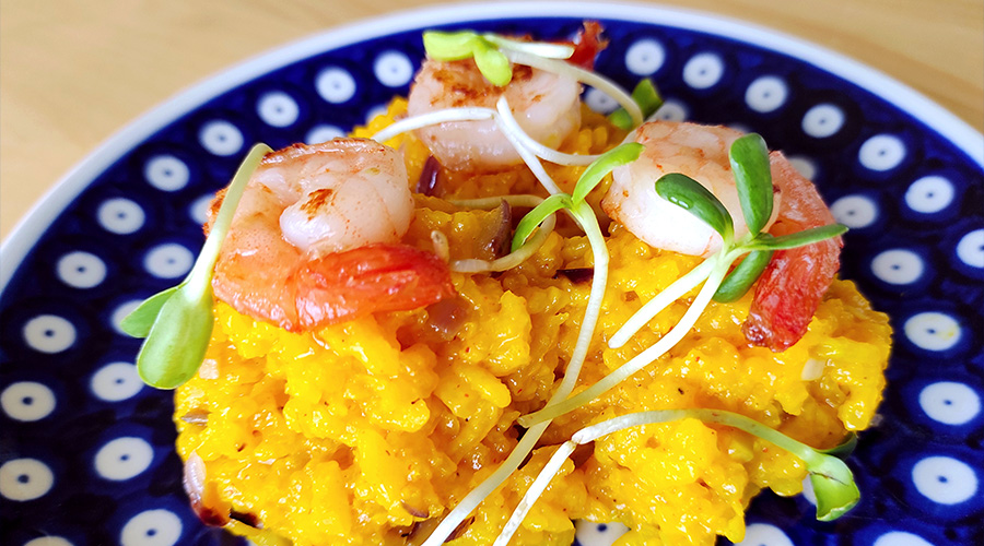 paella z ryżowaru Raven