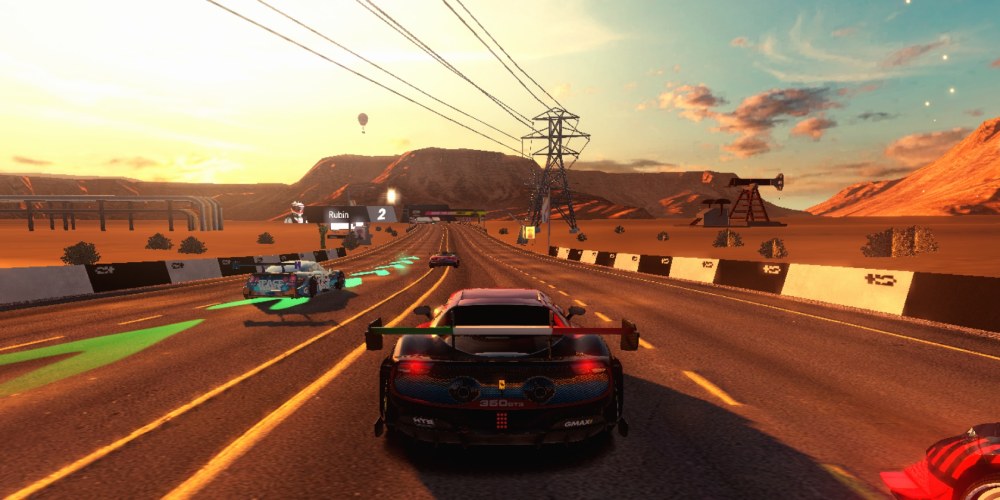 Zrzut ekranu z telefonu xiaomi redmi note 15 w czasie rozgrywki w wyścigi samochodowe