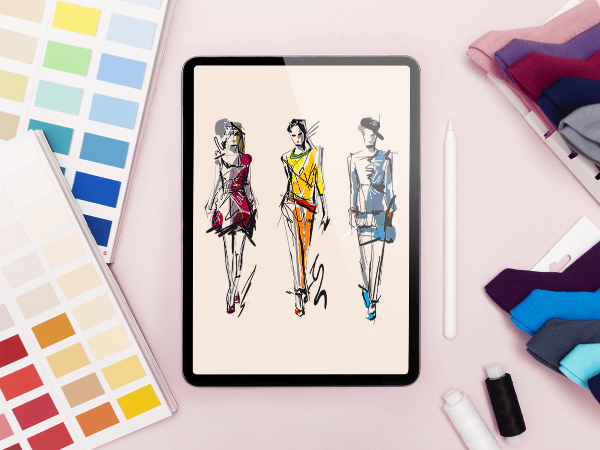 ipad jako tablet graficzny w pracy designerskiej