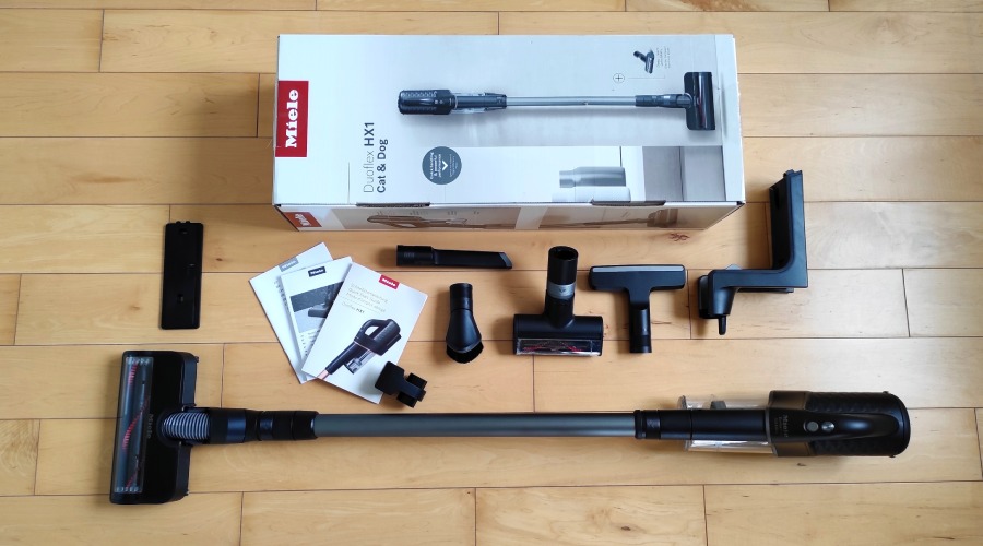 odkurzacz pionowy Miele Duoflex HX1 Cat&Dog wyposażenie