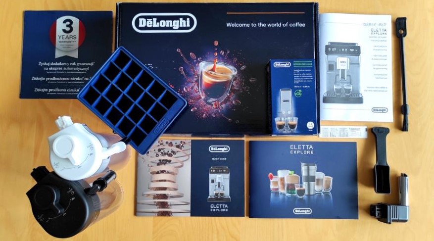 test ekspresu delonghi eletta explore co w opakowaniu