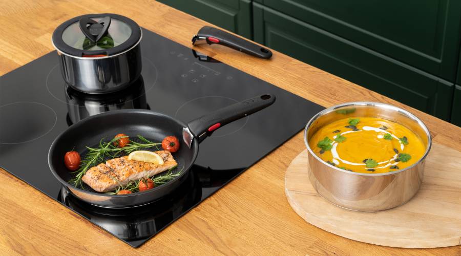 Z myślą o ekologicznym gotowaniu powstały naczynia Ingenio Eco Respect oraz Ingenio Resource: w 100% wykonane z materiał&oacute;w z recyklingu.