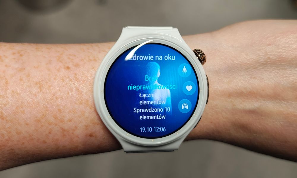 Wynik pomiarów zdrowotnych w Huawei Watch 6 Pro